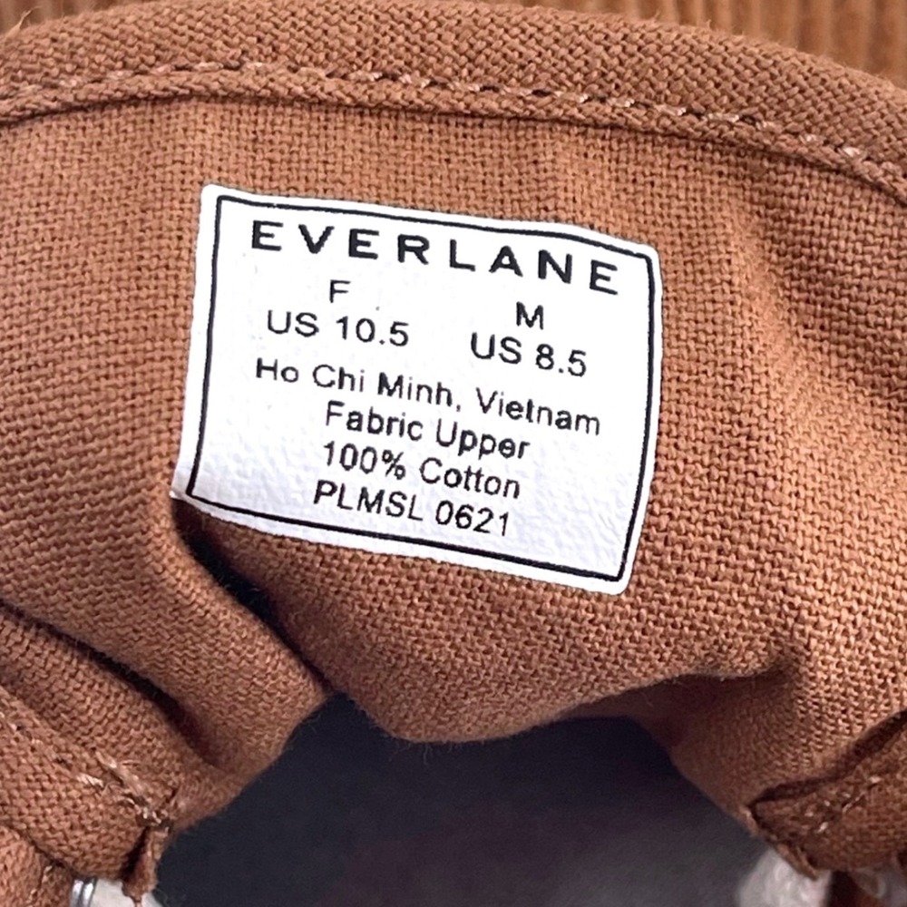 Everlane Corduroy Lace Up Sneakers Brown‎ Women US 10.5 - Picture 8 of 8
